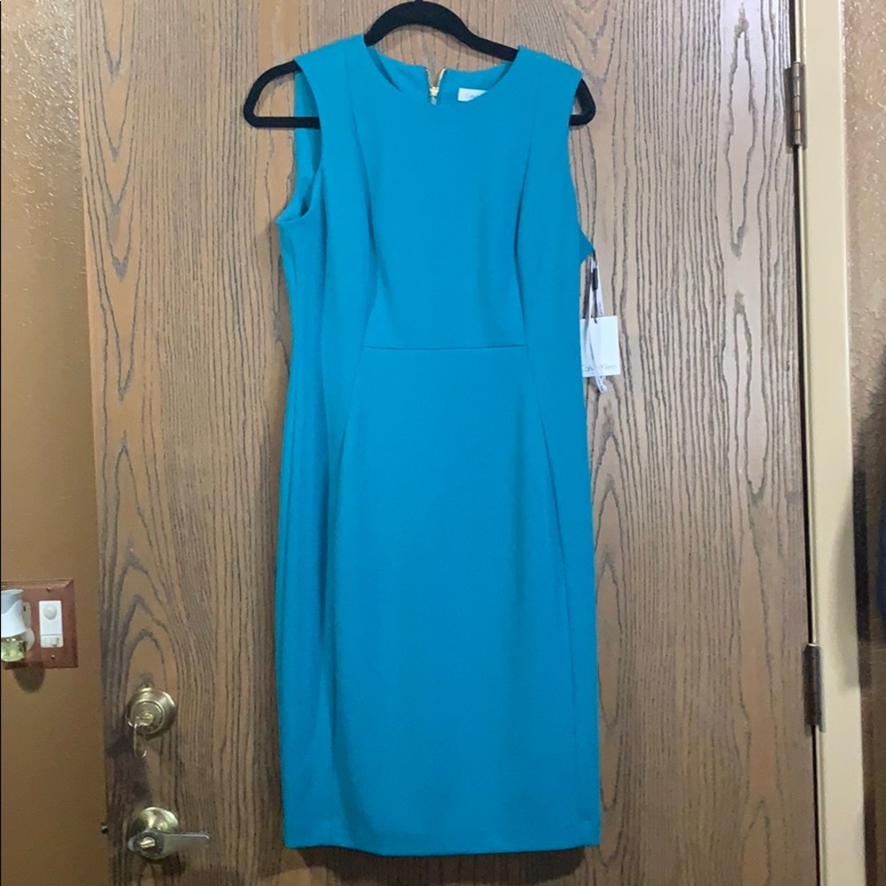 Teal Calvin Klein Dress